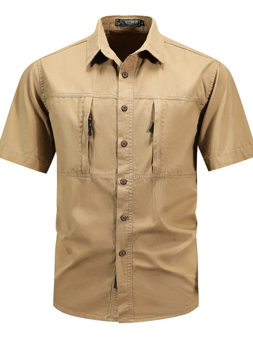 Men's Plus Size Casual Short Sleeve Shirt, image 3