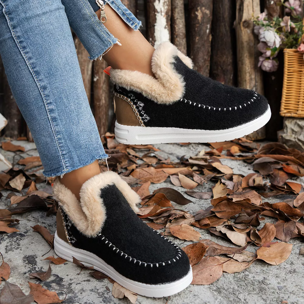 Round Toe Winter Ankle Boots, image 15