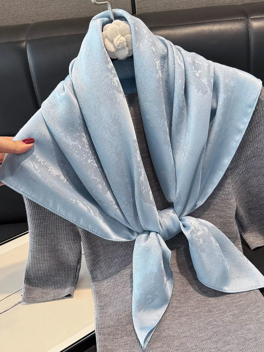 Lightweight Silk Scarf, image 9