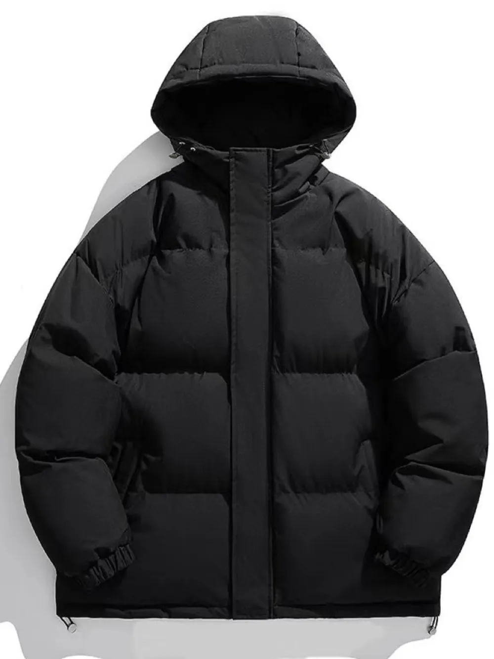 Men's Plus Size Zip Up Hooded Winter Coat