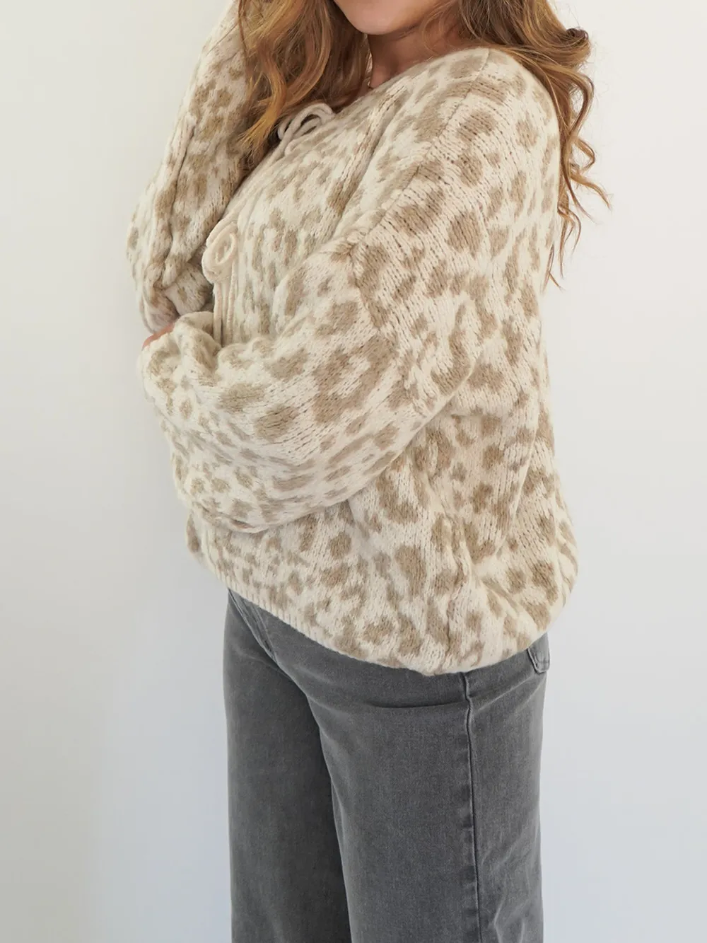 Leopard Tie Front Cardigan, image 22