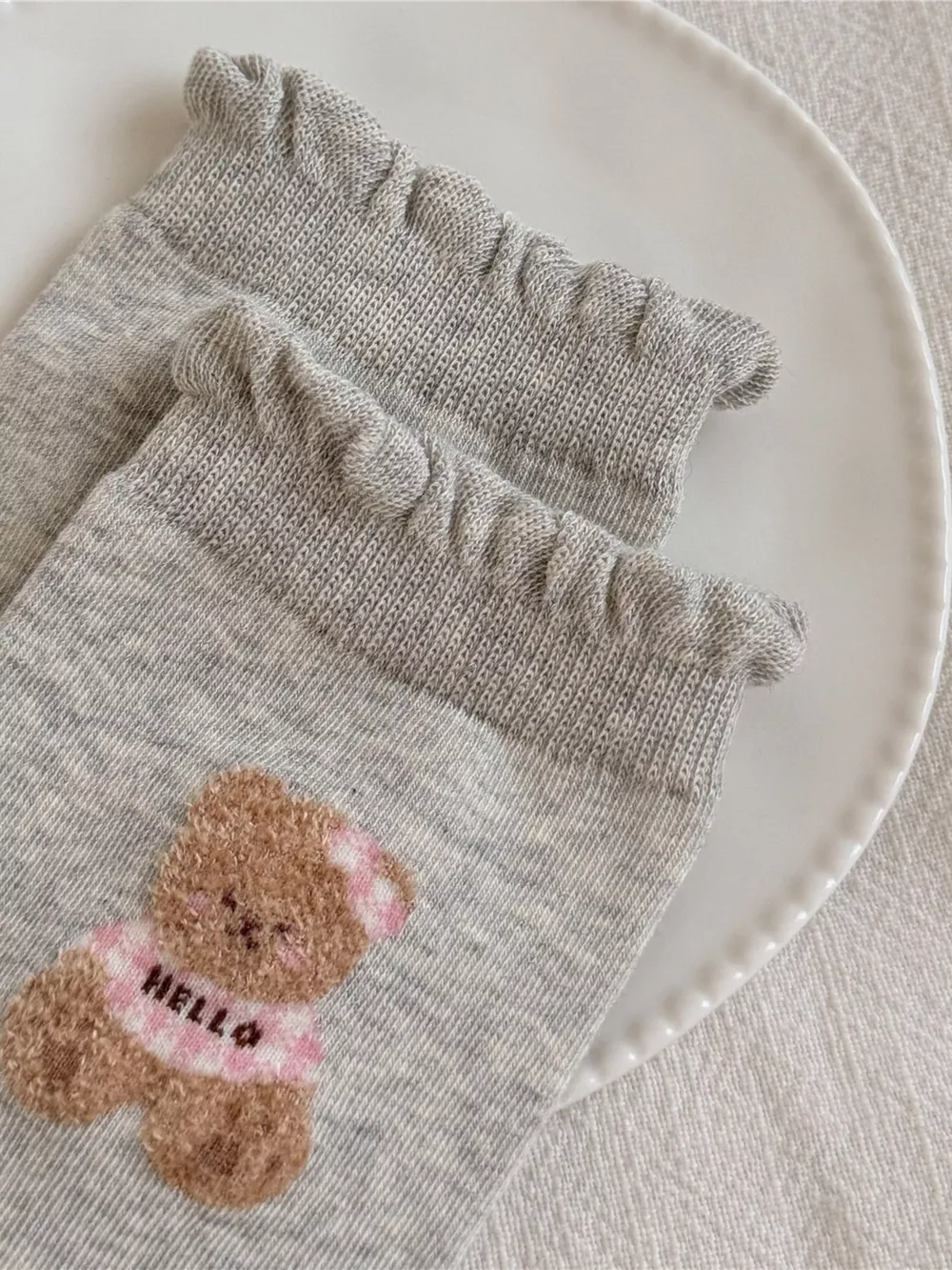 Bear Cotton Crew Socks, image 7