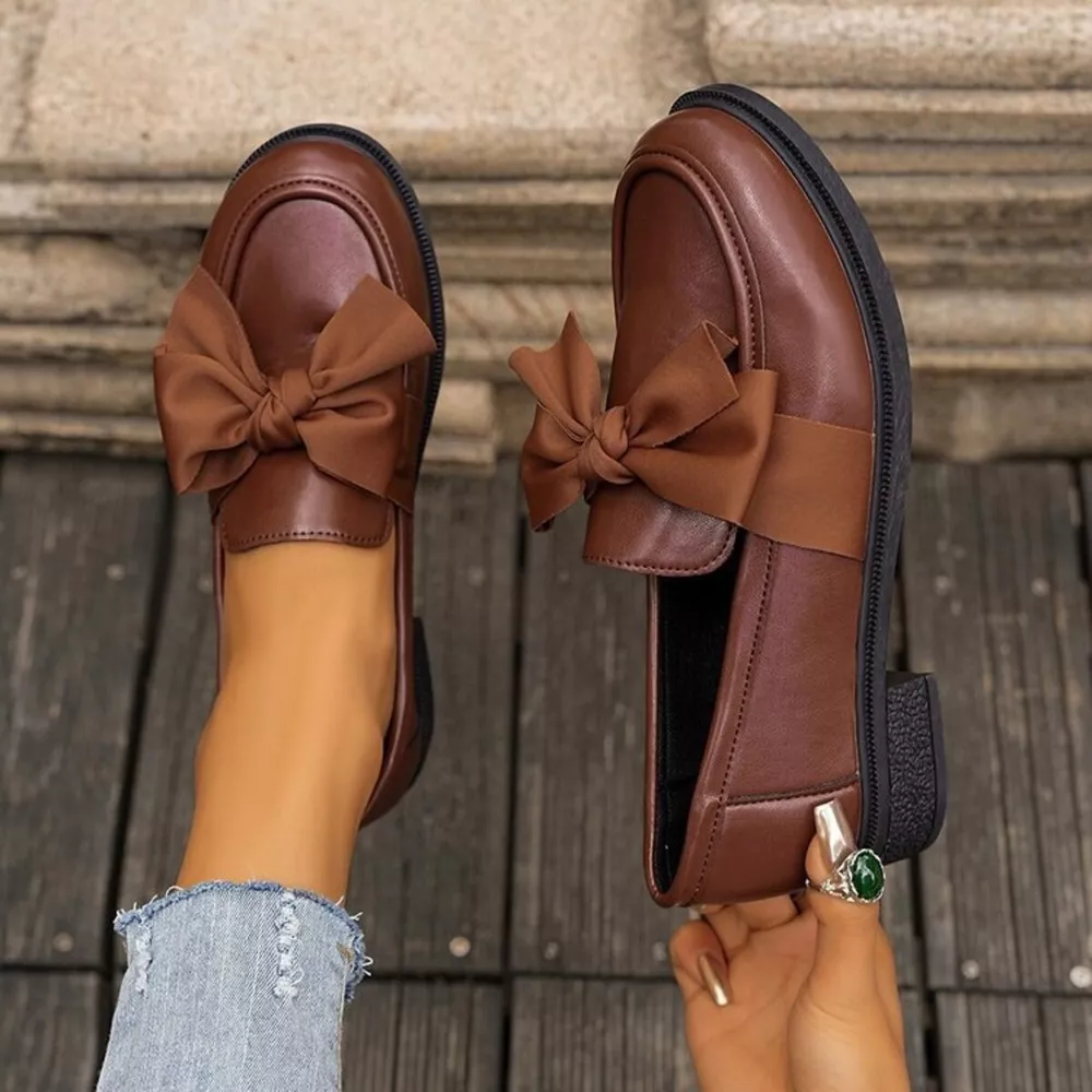 Round Toe Flats Loafers, image 3