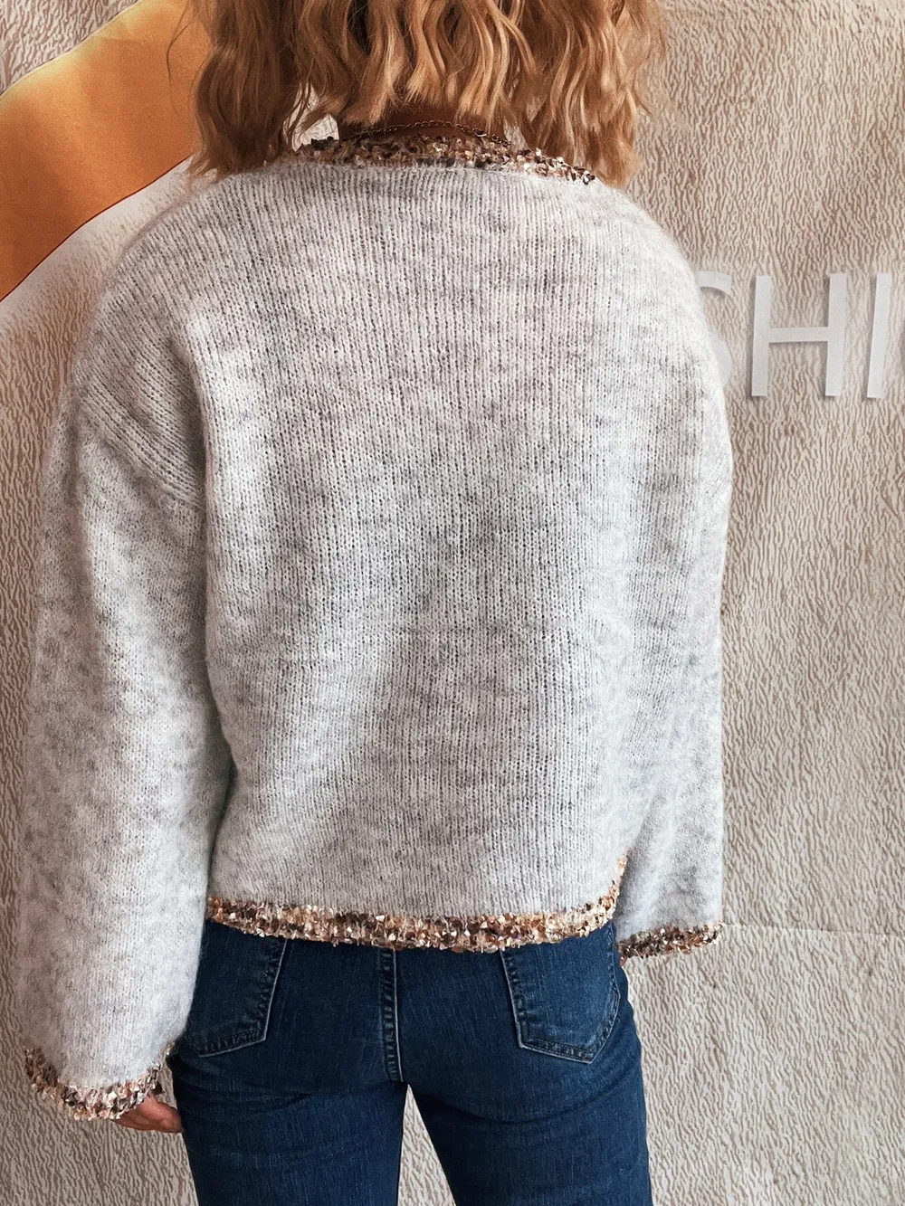 Round Neck Cropped Sweater, image 8