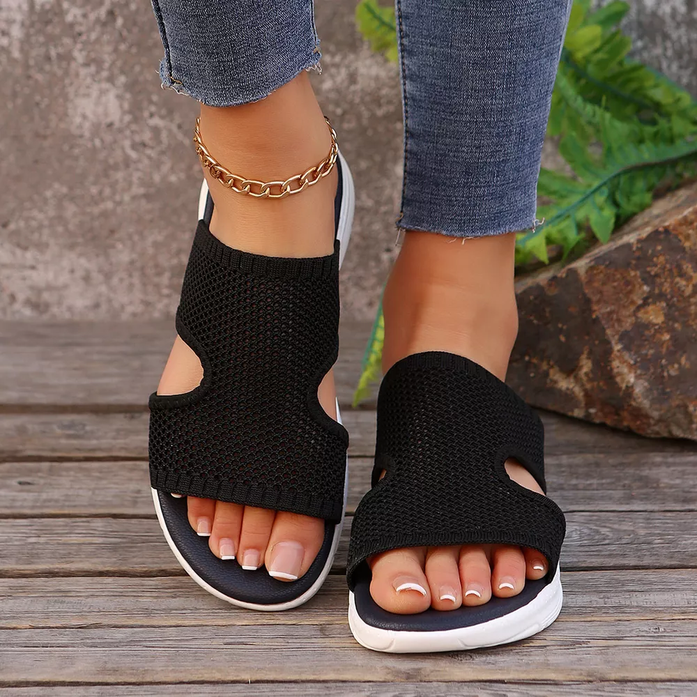 Breathable Mesh Open Toe Sandals, image 7