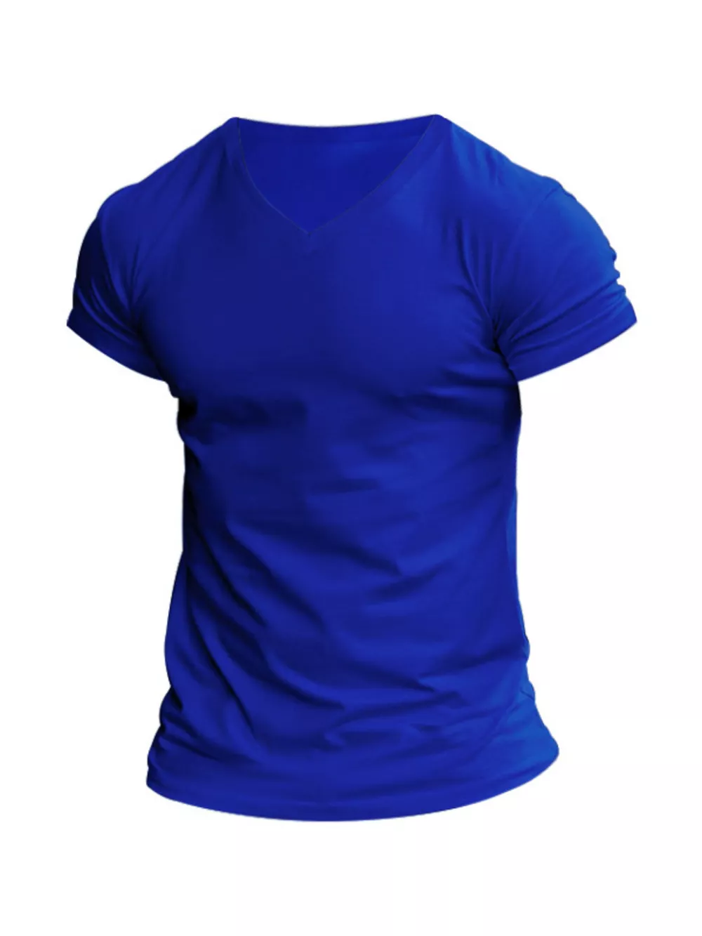 Men's Full Size V-Neck Slim Fit Casual T-Shirt Plus Size, image 10