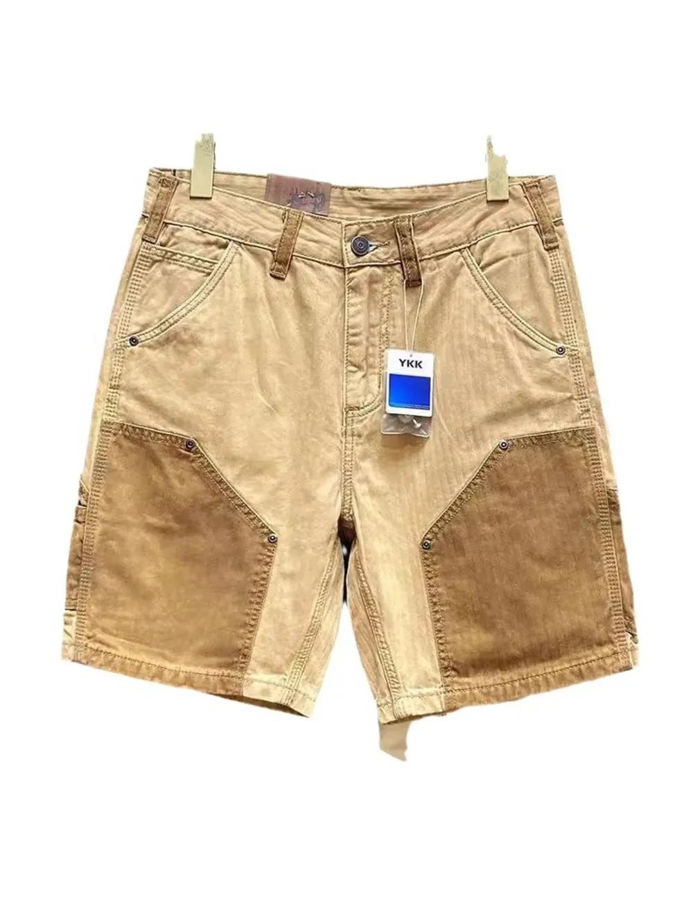 Men's Two-Tone Contrast Panel Casual Shorts, image 3