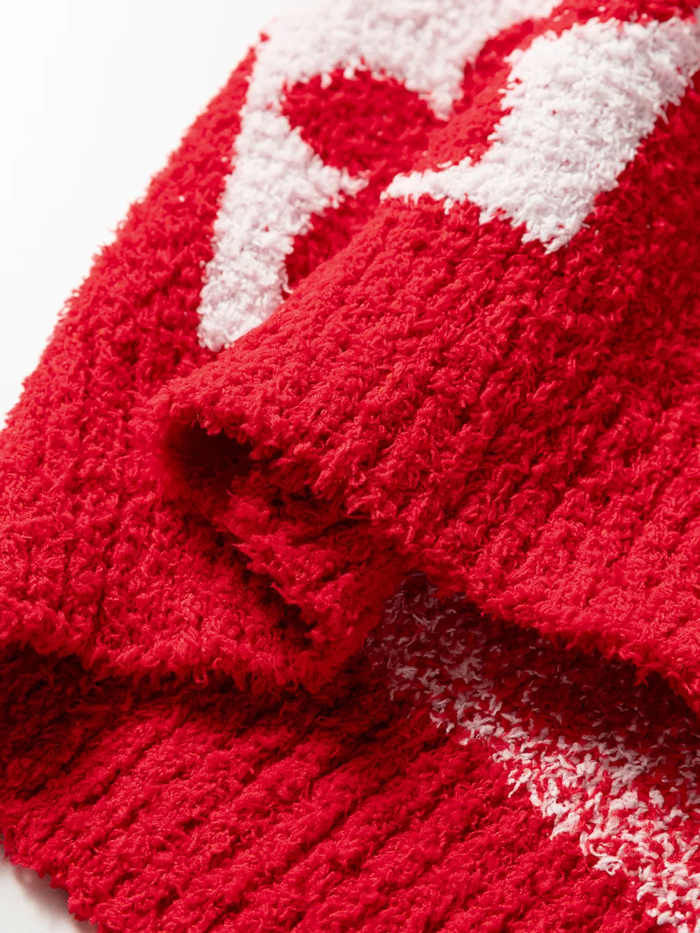 Floral Heart Checkered V-Neck Sweater, image 6