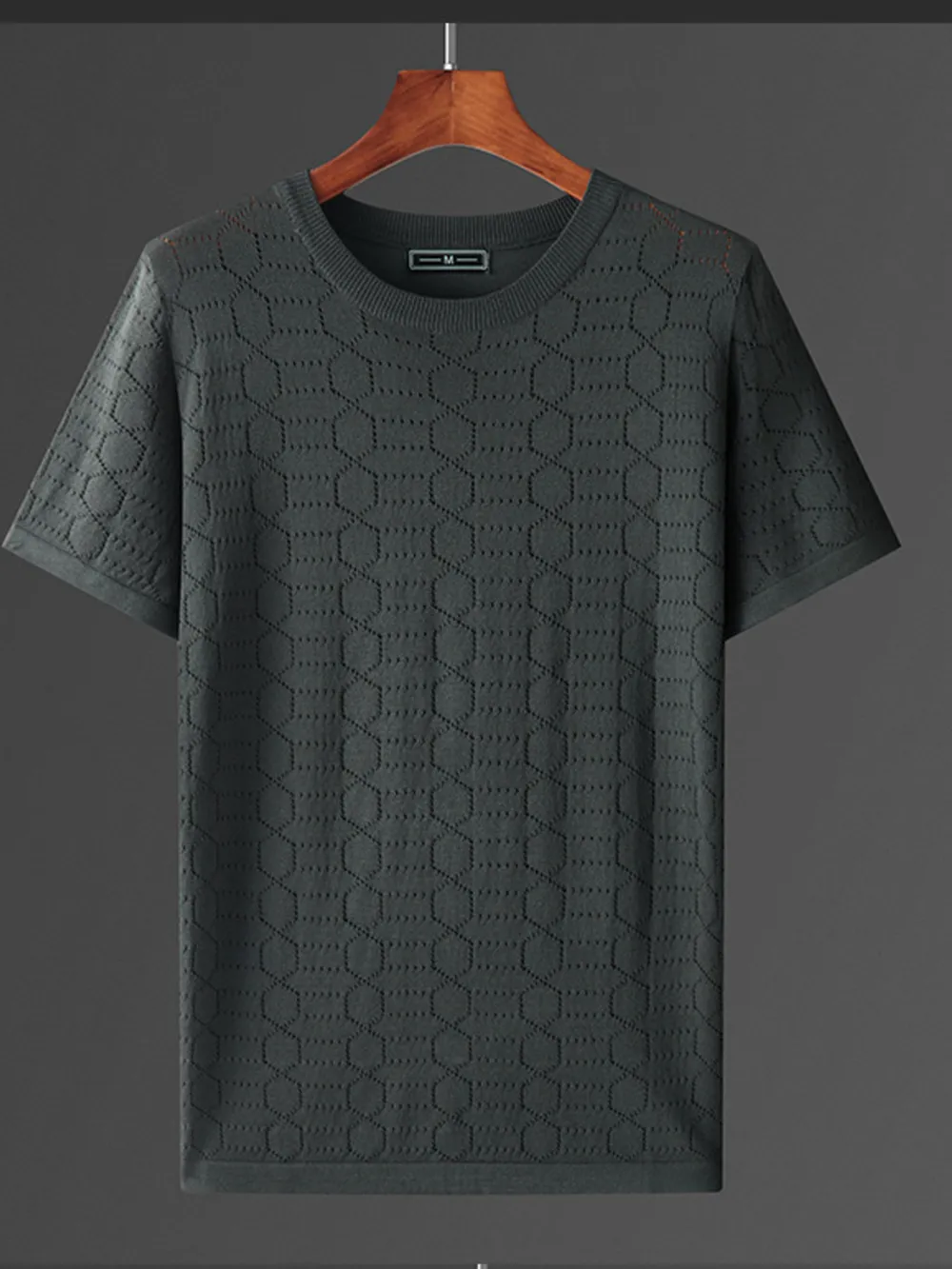 Men's Plus Size Round Neck Short Sleeve T-Shirt