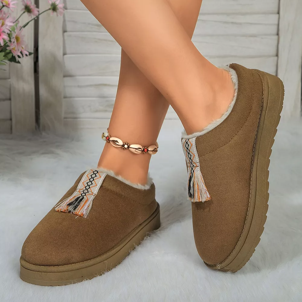 Round Toe Platform Slippers, image 10