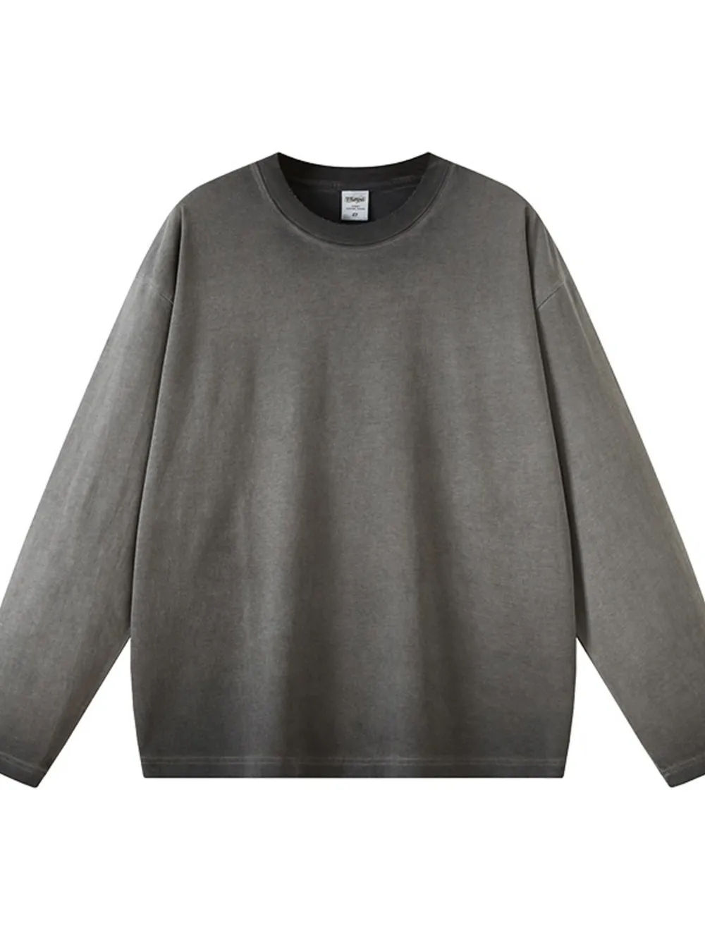 Men's Round Neck Long Sleeve T-Shirt, image 2
