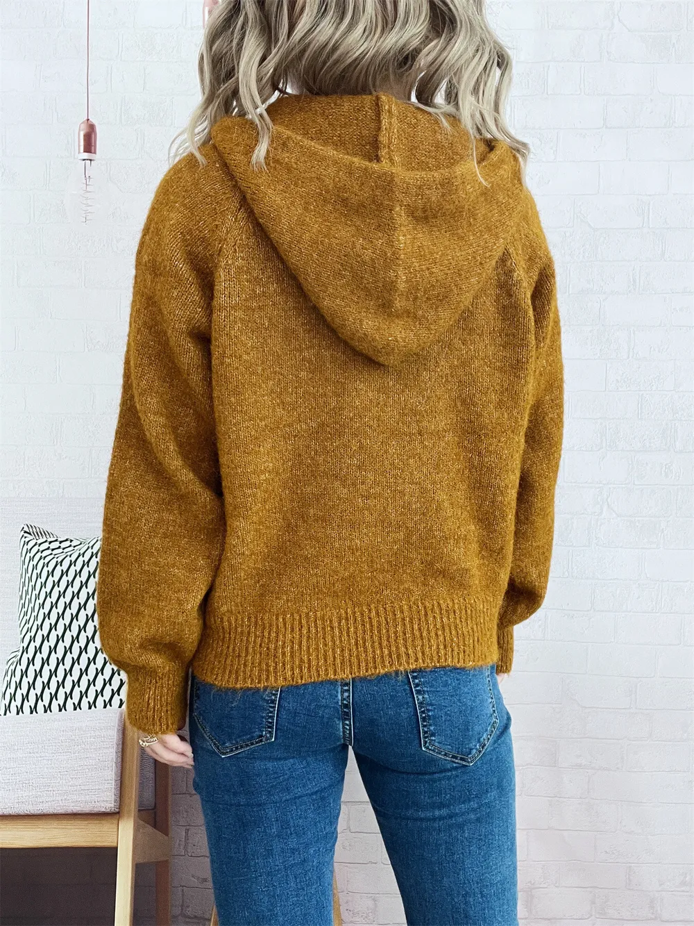 Quarter Zip Ribbed Hem Sweater, image 27