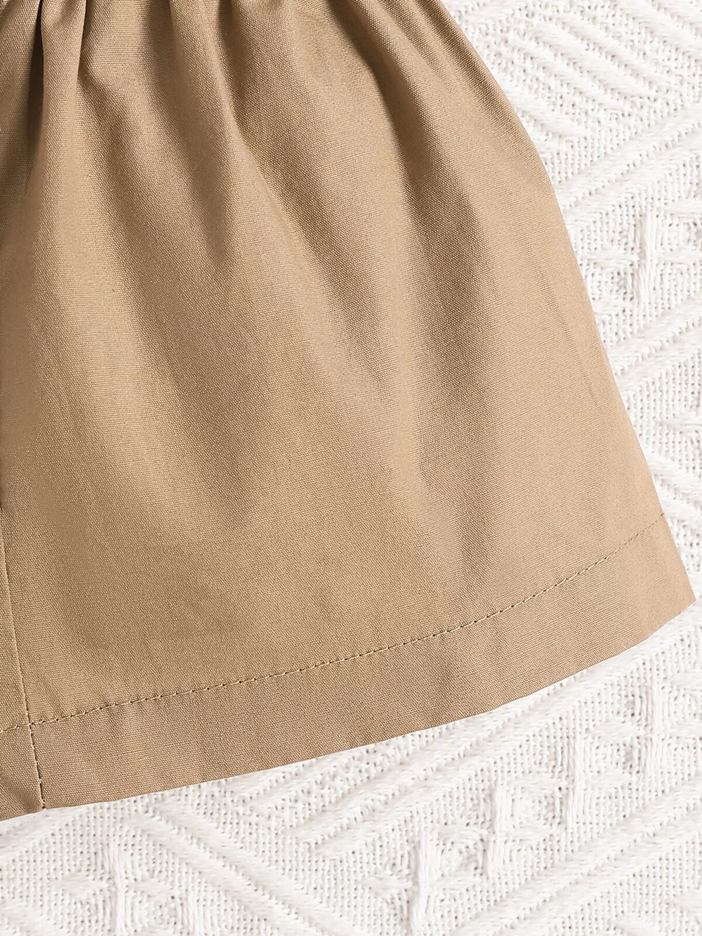 Children's Leaf Print Bow Decor Top and Shorts Set, image 6