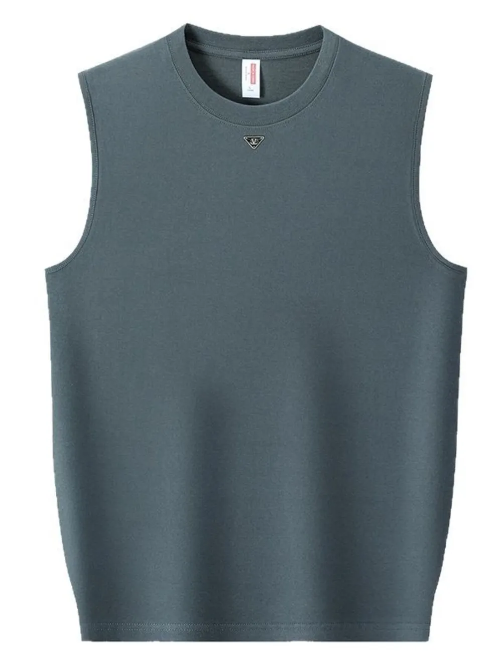 Men's Round Neck Tank, image 2
