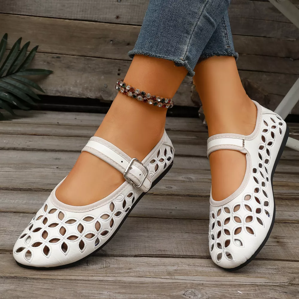 Round Toe Cutout Slip-Ons, image 4