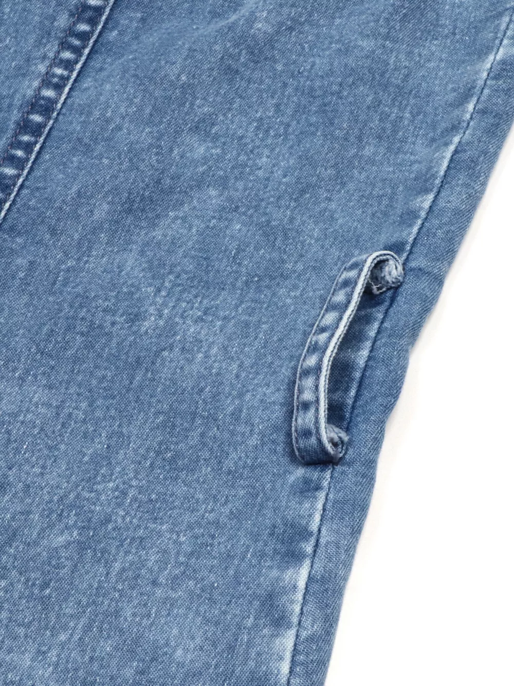 Halter Neck Button-Front Denim Dress, image 2