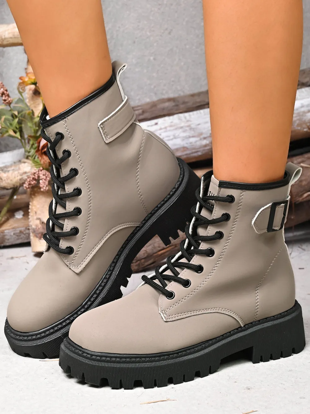 Lace Up Platform Boots, image 2