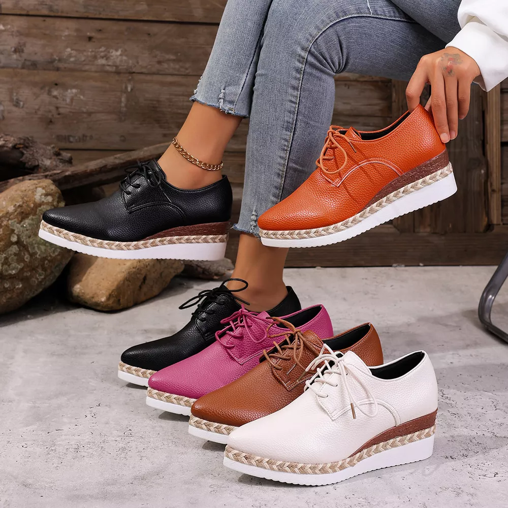 Point Toe Lace Up Sneakers, image 2