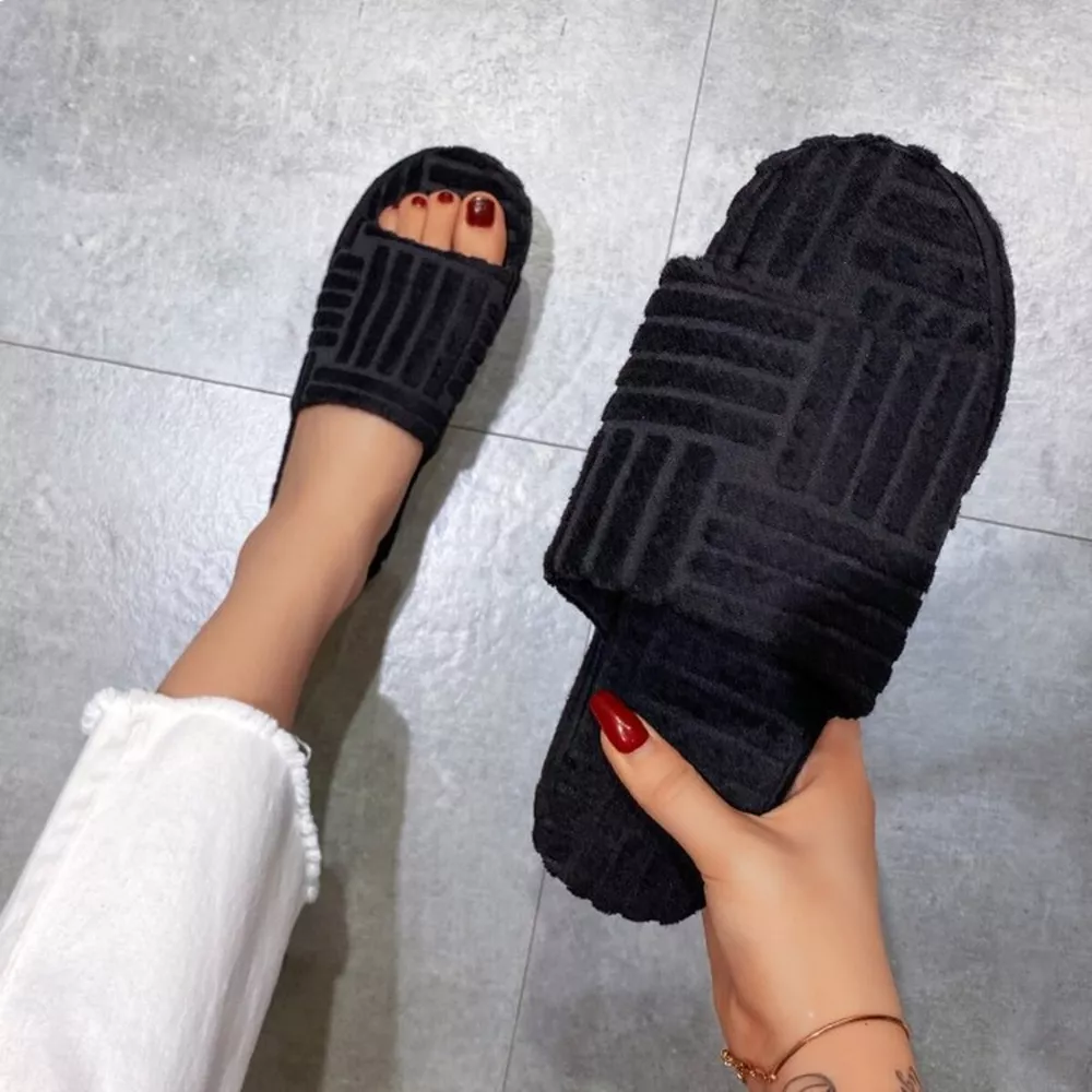 Open Toe Platform Slippers, image 6