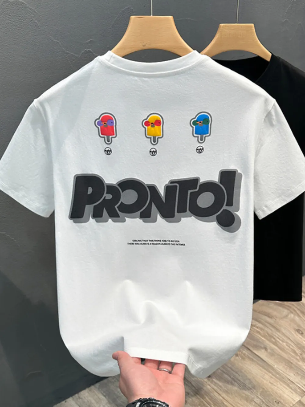 Men's Full Size Round Neck Graphic T-Shirt Plus Size, image 3
