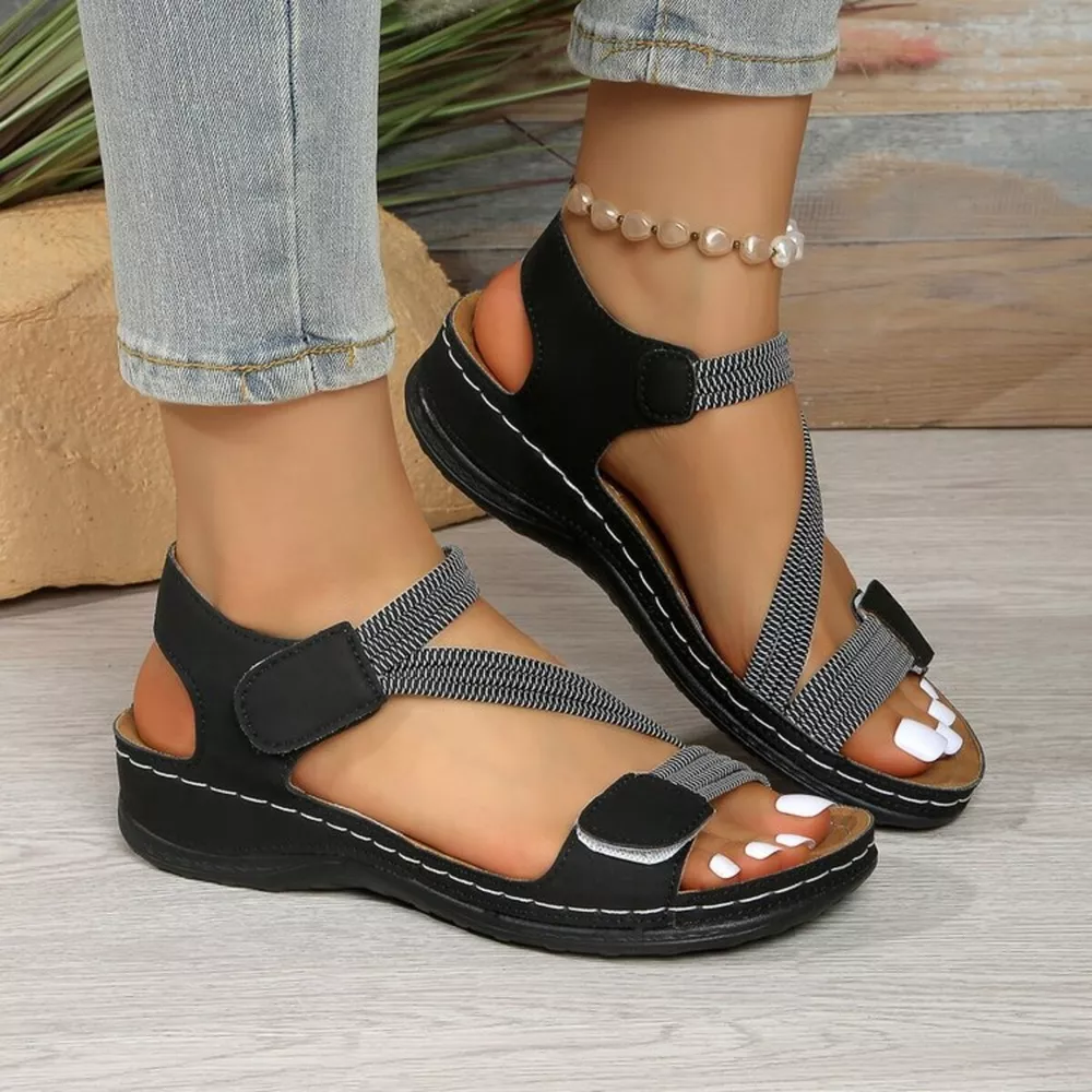 Open Toe Wedge Sandals, image 5