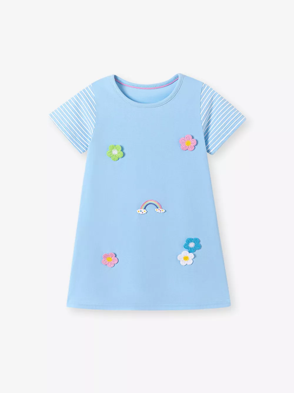 Children's Flower Round Neck Dress, image 2