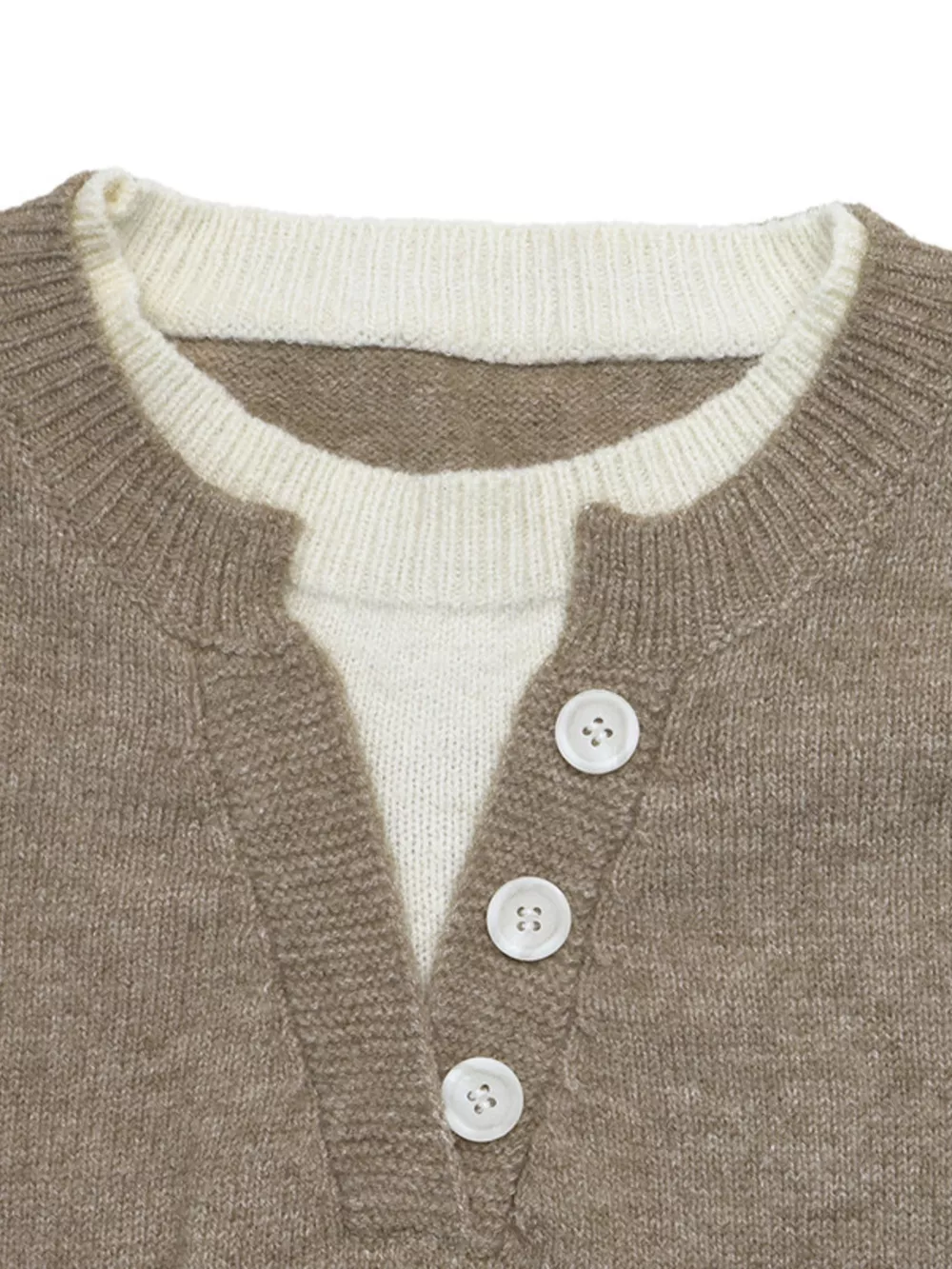 Dropped Shoulder Long Sleeve Sweater, image 7