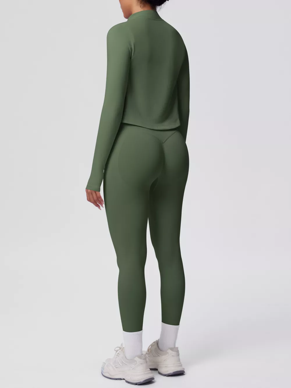 Tank & Zip-Up Jacket and Leggings Three-Piece Active Set, image 29