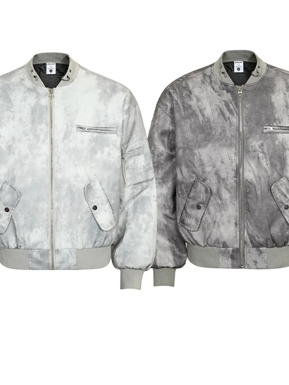 Men's Tie-Dye Zip-Up Bomber Jacket, image 5