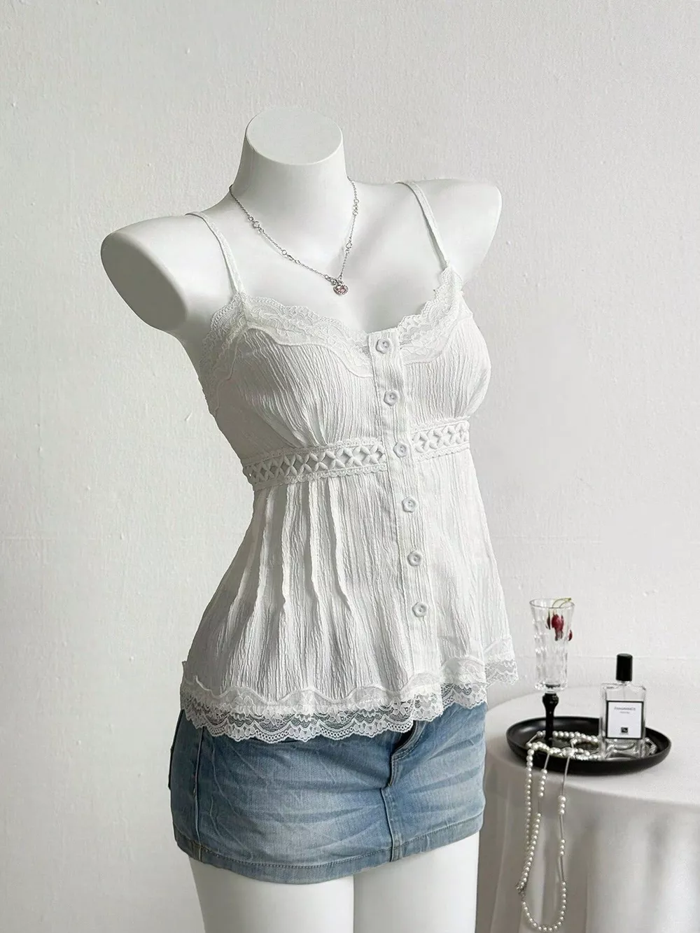 Lace Trim Cami, image 7