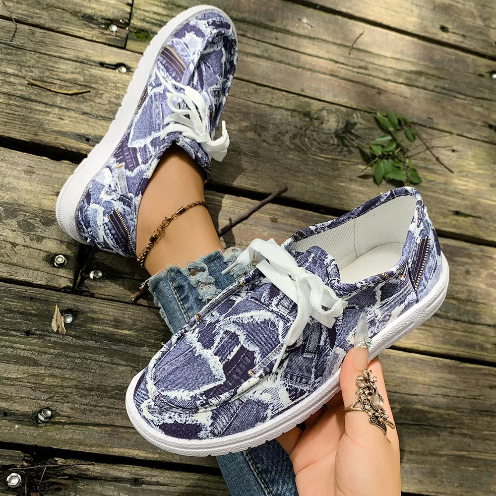 Round Toe Lace Up Sneakers, image 7