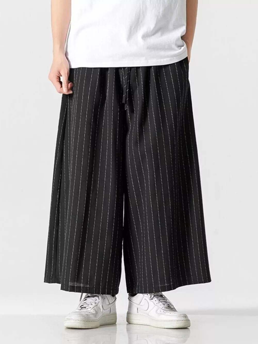 Men's Plus Size Wide Leg Casual Pants, image 3