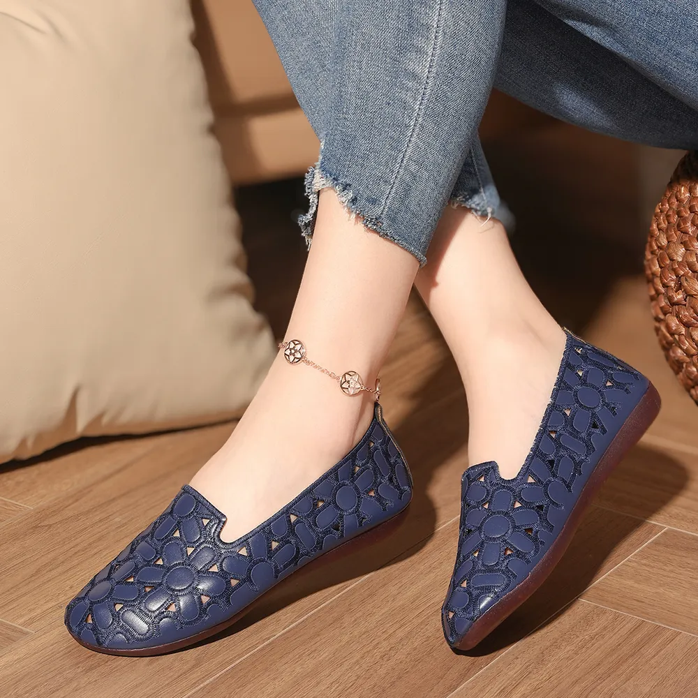 Cutout Round Toe Slip-Ons, image 9