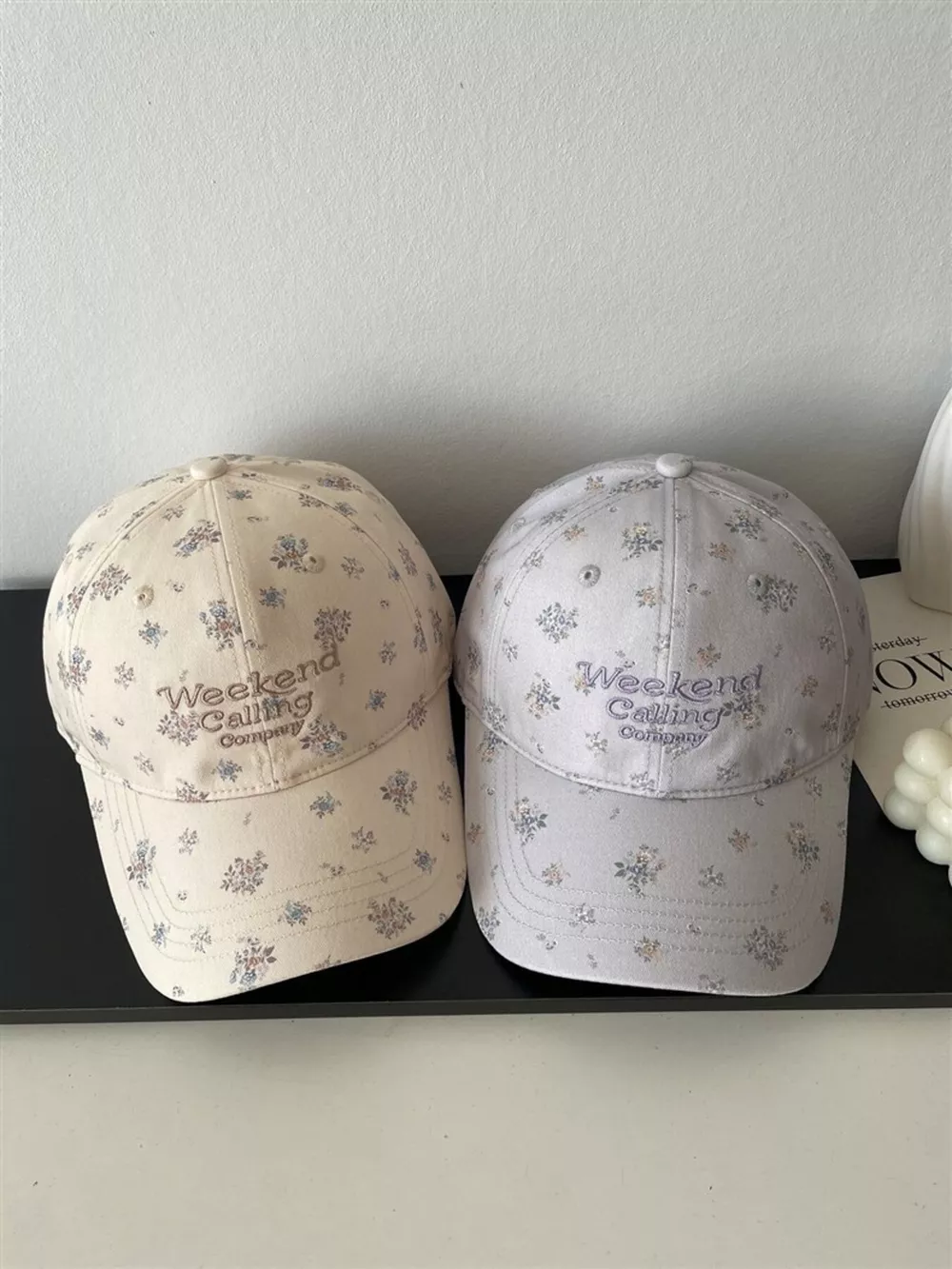 Floral Embroidered Baseball Cap, image 2