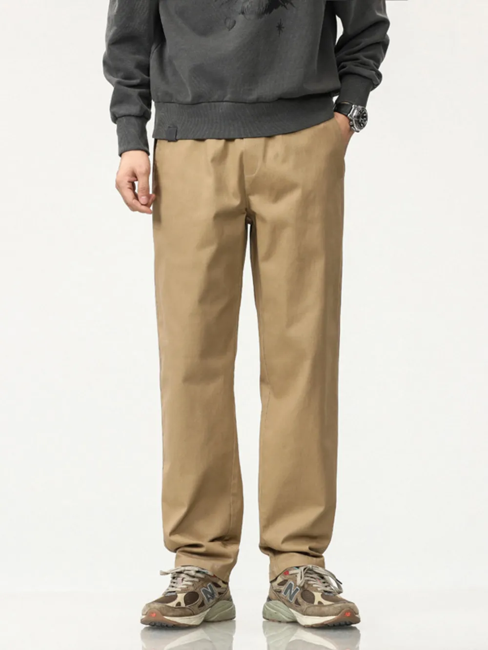 Men's Plus Size Relaxed Fit Casual Pants, image 2