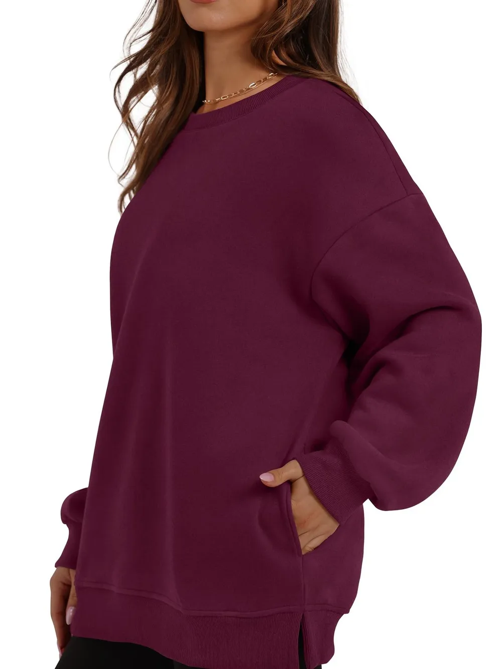 Oversized Long Sleeve Crewneck Sweatshirt, image 10