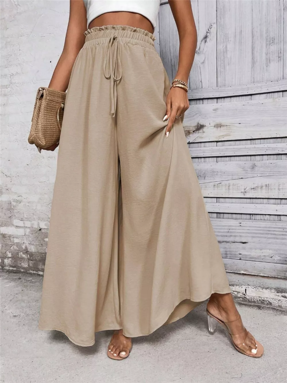Frill Wide Leg Pants, image 11