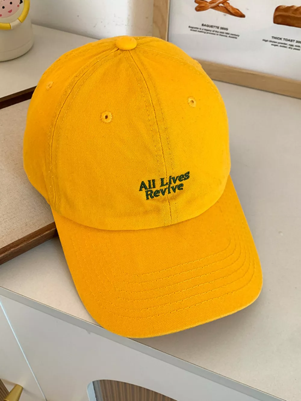 Letter Embroidered Baseball Cap, image 4