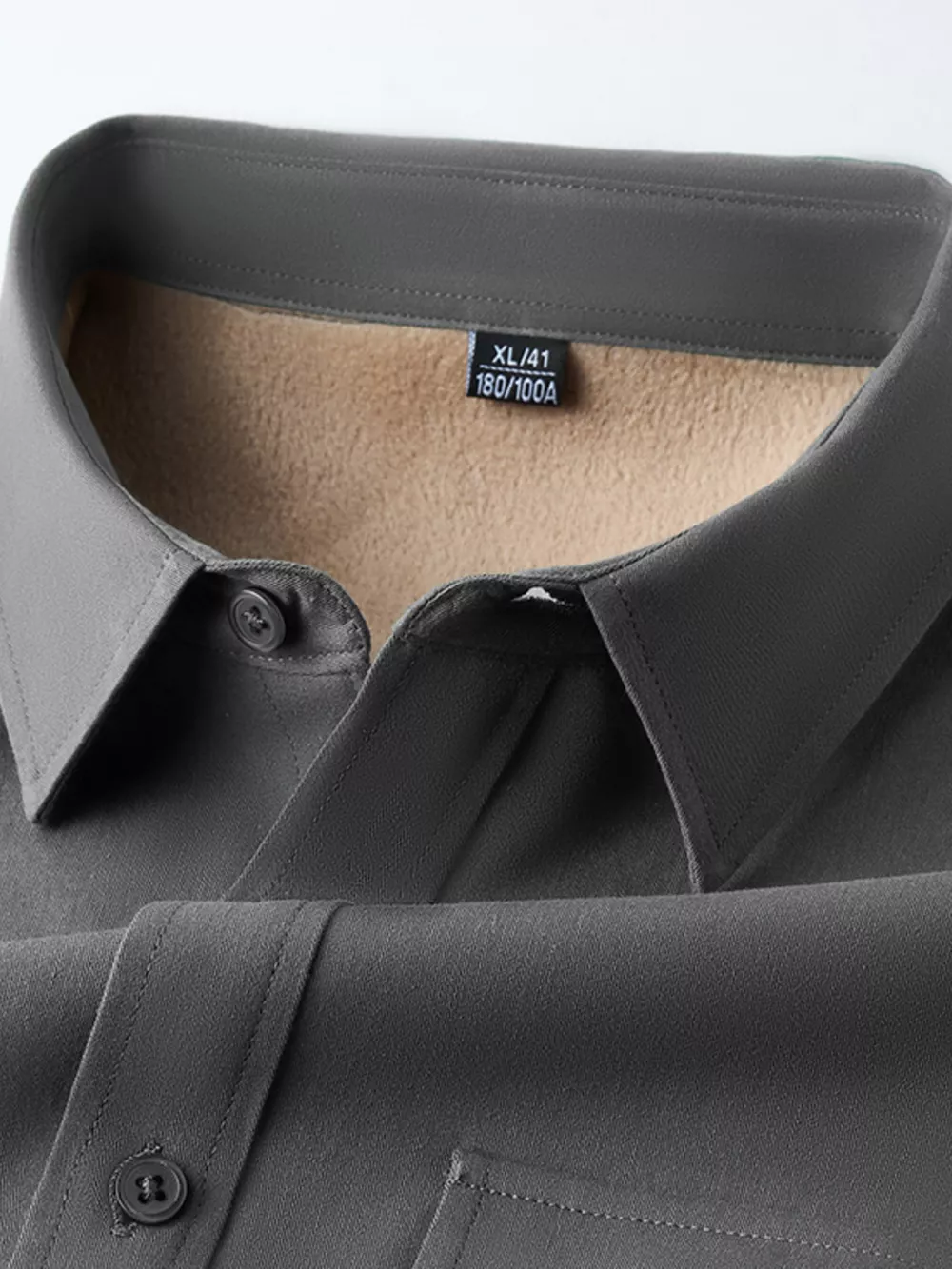 Men's Plus Size Button Up Long Sleeve Shirt, image 10