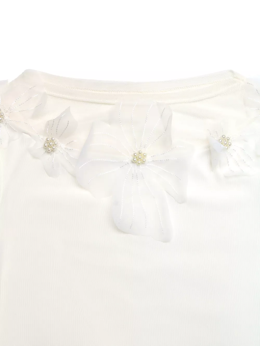 Floral Applique Long Sleeve T-Shirt, image 6