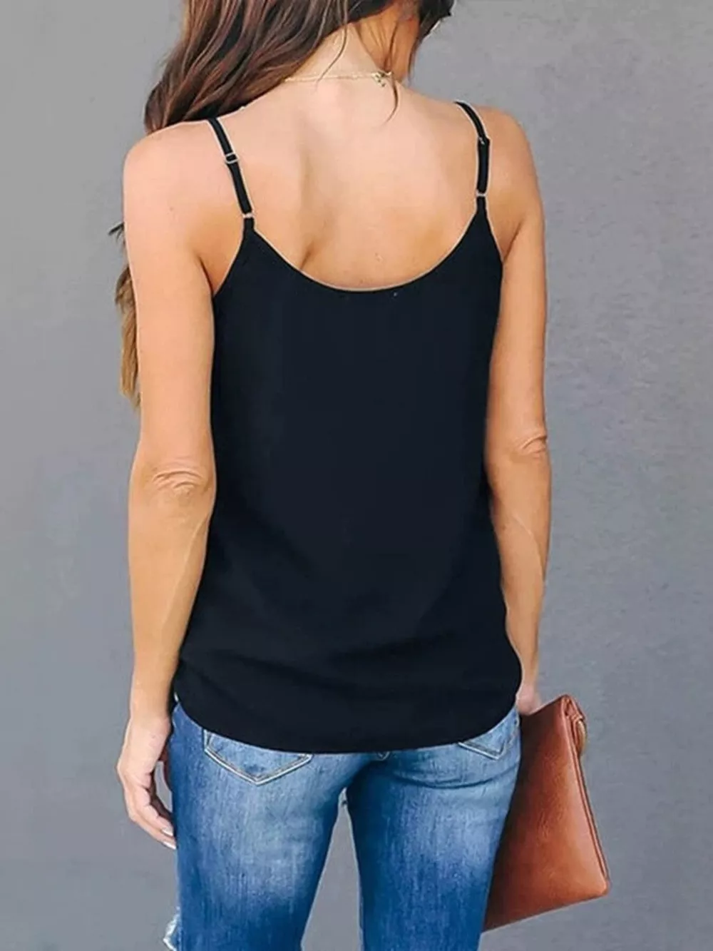 Full Size V-Neck Cami Top Plus Size, image 4