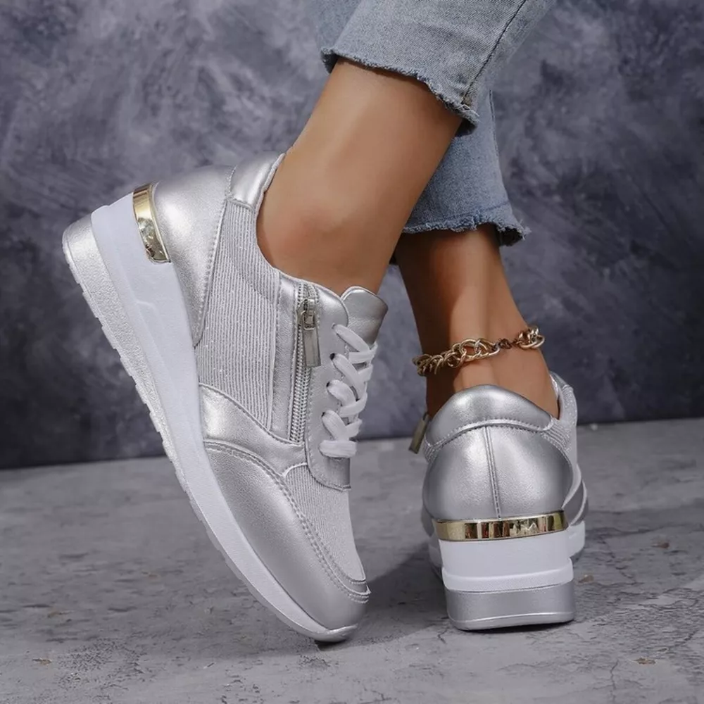 Lace Up Wedge Athletic, image 4