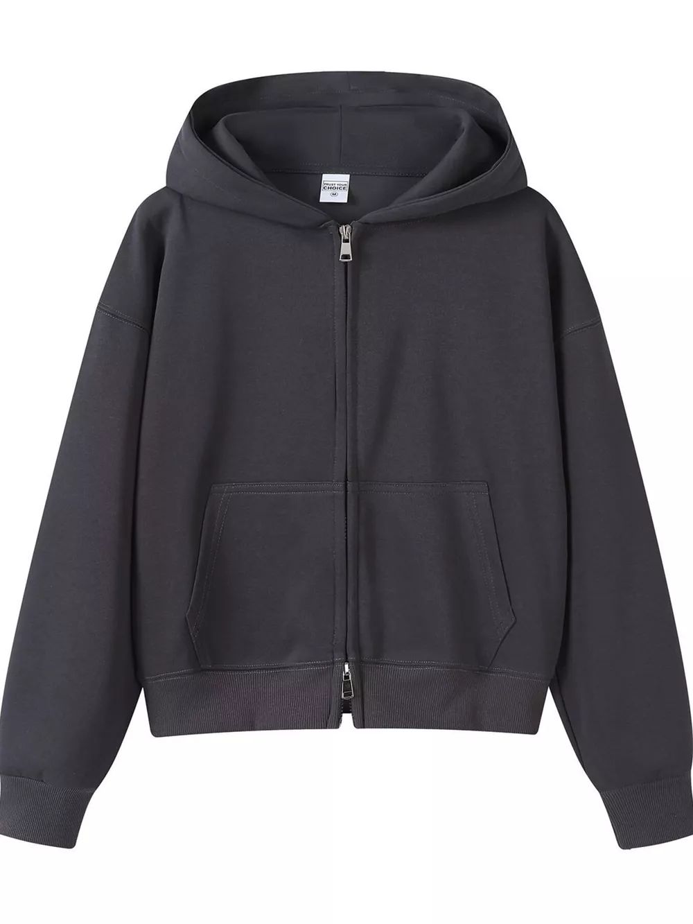 Full Size Casual Zip-Up Long Sleeve Hoodie Plus Size, image 26