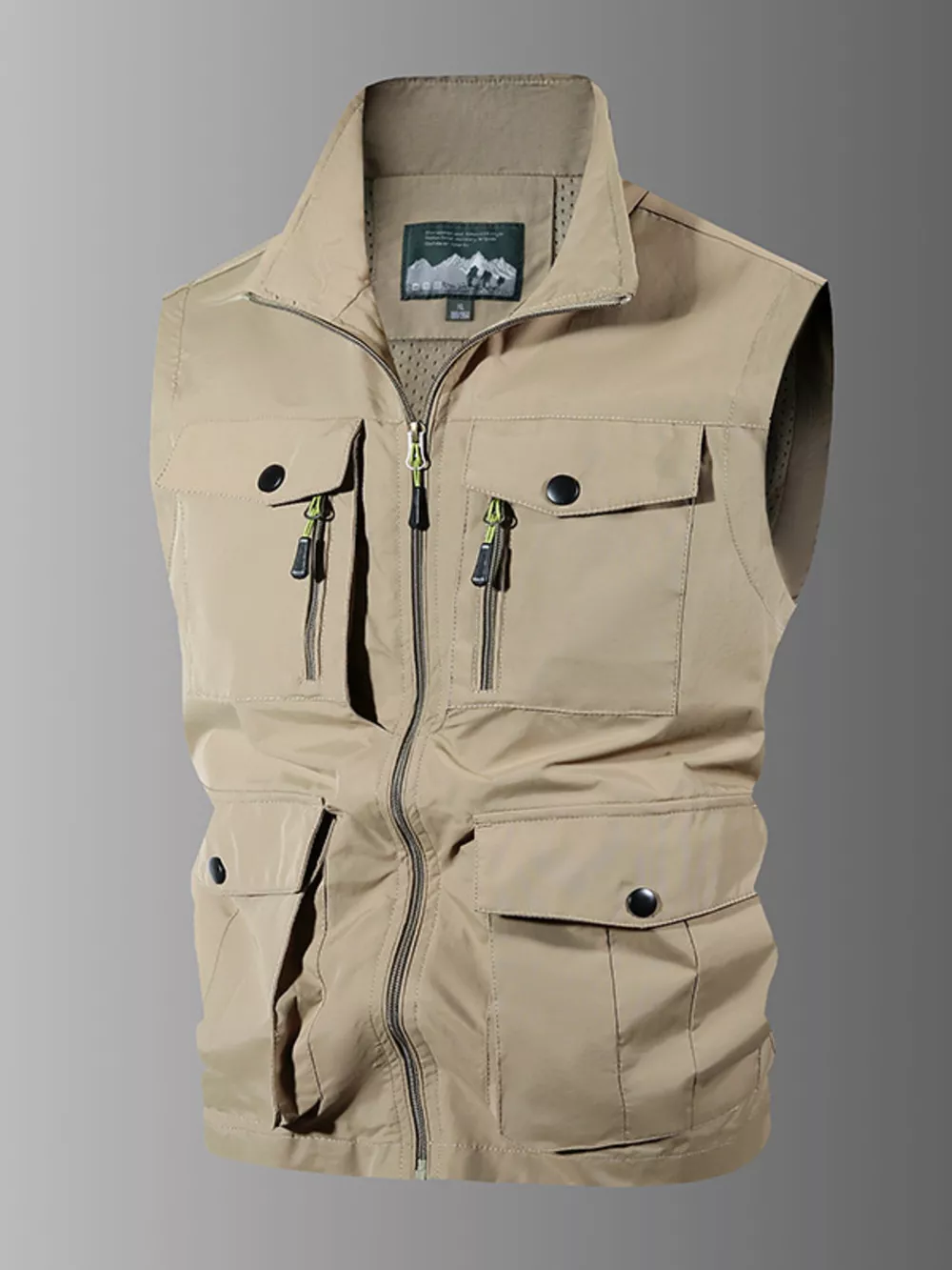 Men's Plus Size Multi-Pocket Outdoor Vest, image 3