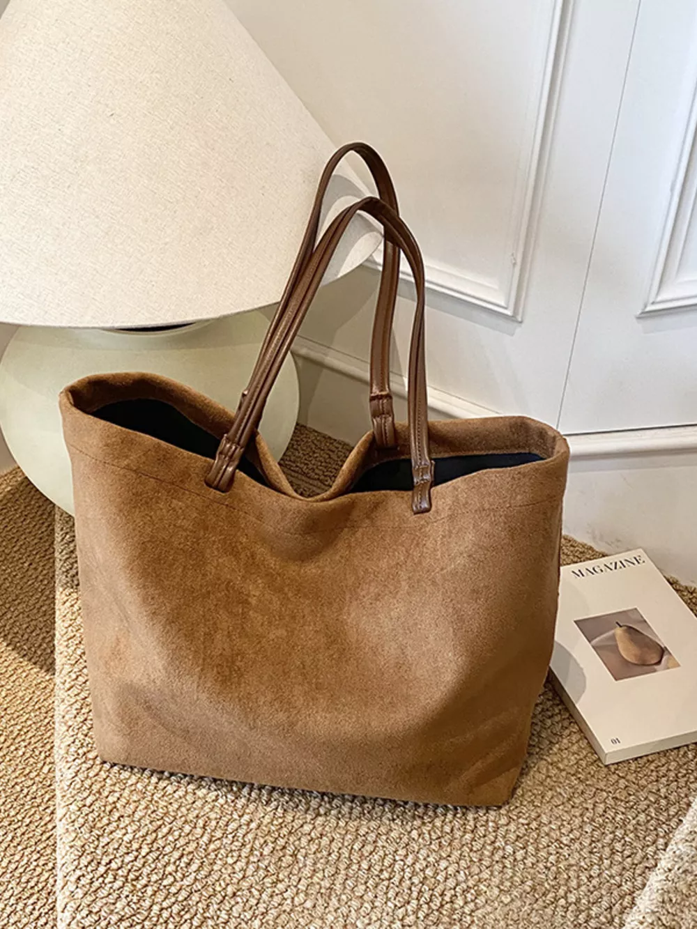 Classic Suede Tote Bag, image 10