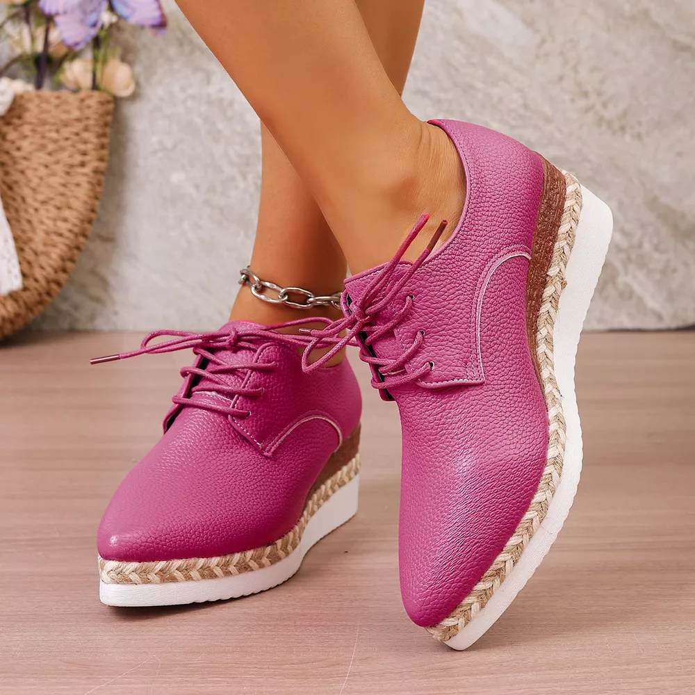 Point Toe Lace Up Sneakers, image 6