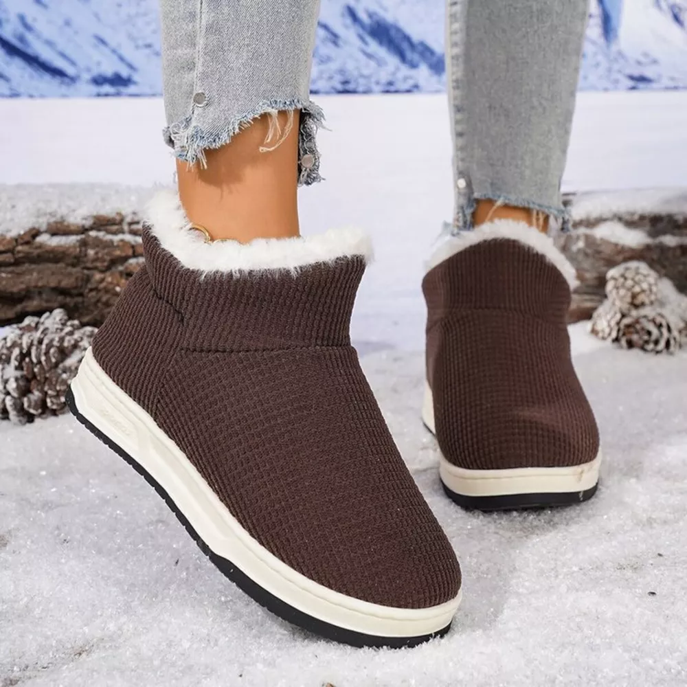 Cozy Knit Ankle Boots with Plush Lining, image 7