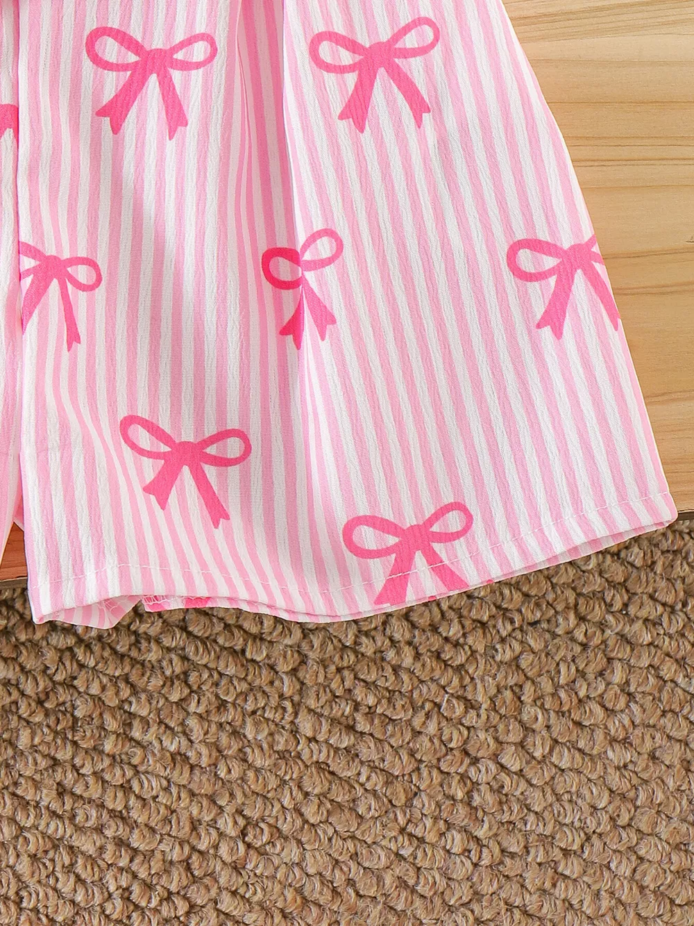 Children's Striped Bow Cami and Shorts Set, image 4
