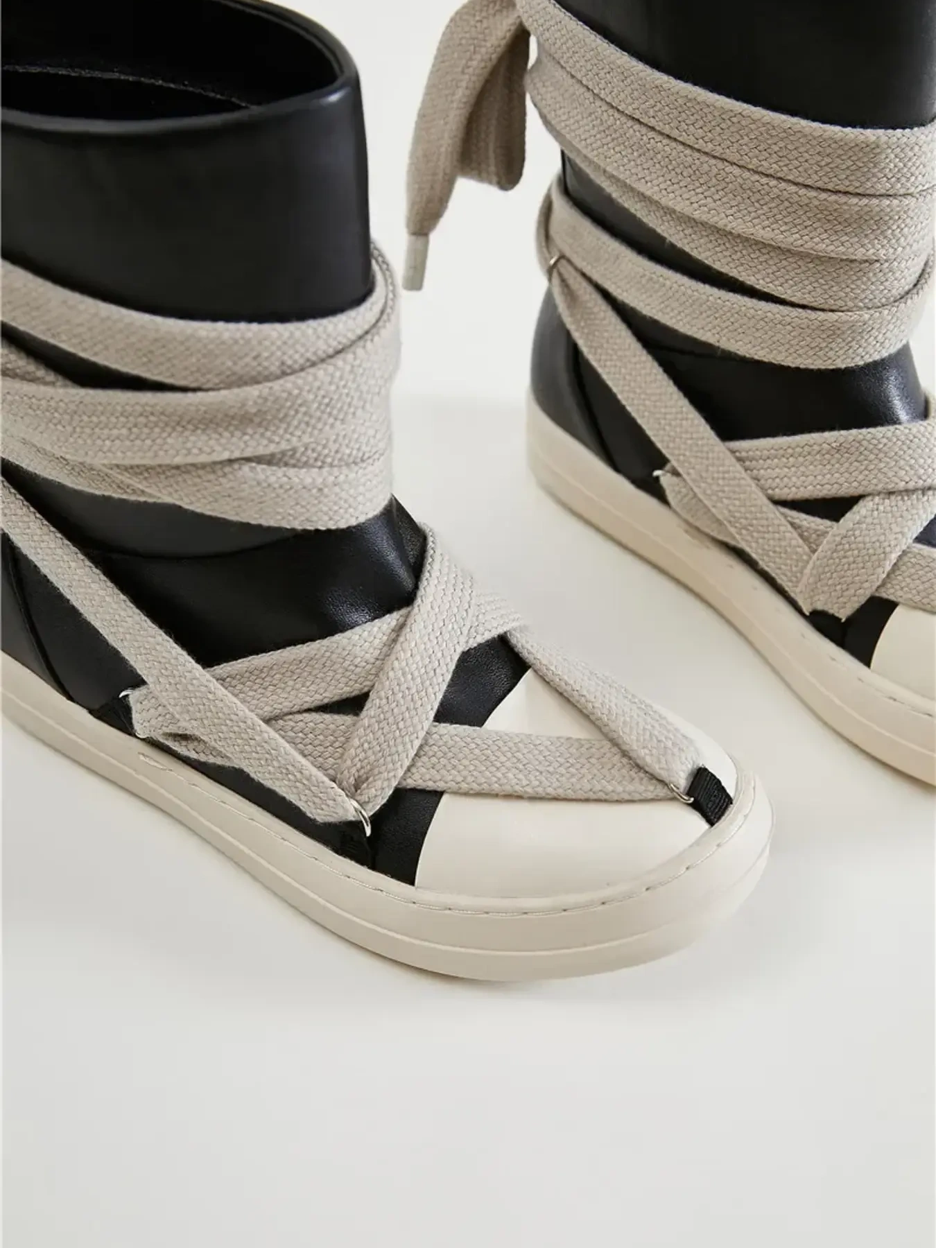 Lace-Up Round Neck Sneaker Boots, image 10
