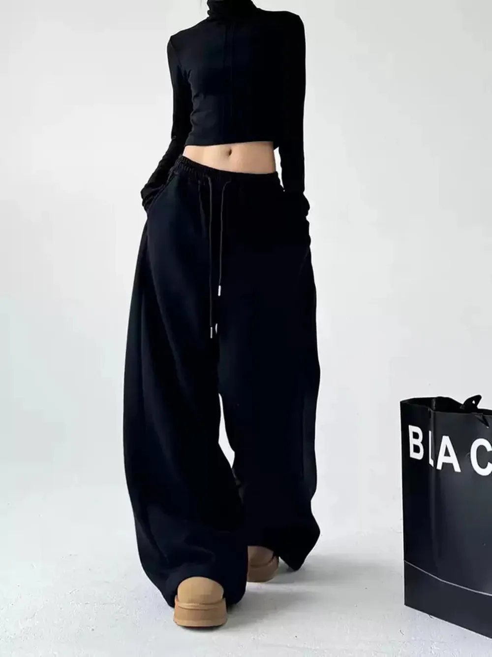 Oversized Wide Leg Drawstring Pants, image 18
